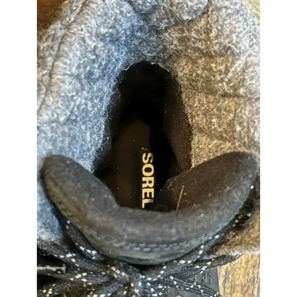 Sorel Meribel Women Size 6 Waterproof Insulated Mid-Calf Winter Boots Black/Gray - Picture 7 of 8